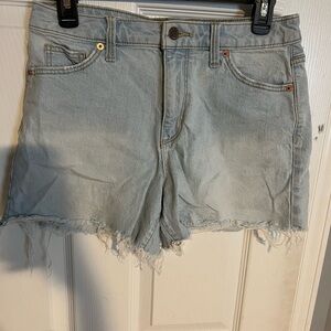 Universal Thread Blue Jean Shorts Distressed Casual Style